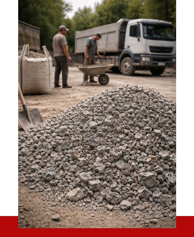 Гранитный щебень фракция 20-40 в Тольятти от 3309 руб. ПРОНЕРУДТля