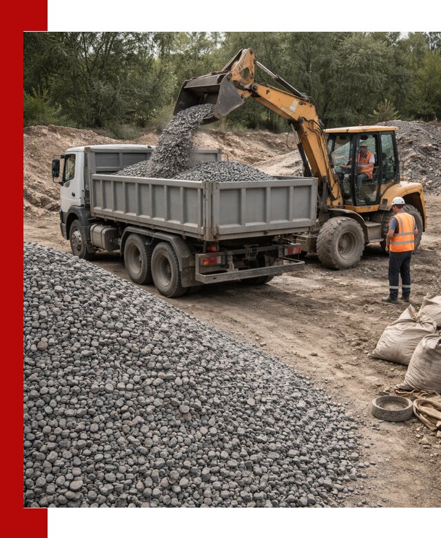 Доставка гравийного щебня в Тольятти оптом и в розницу