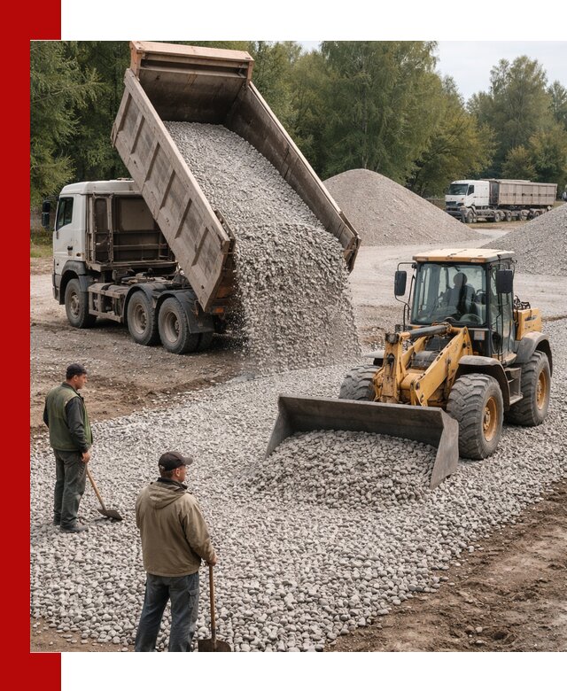 Купить гравийный щебень фракция 20-40 в Тольятти с доставкой