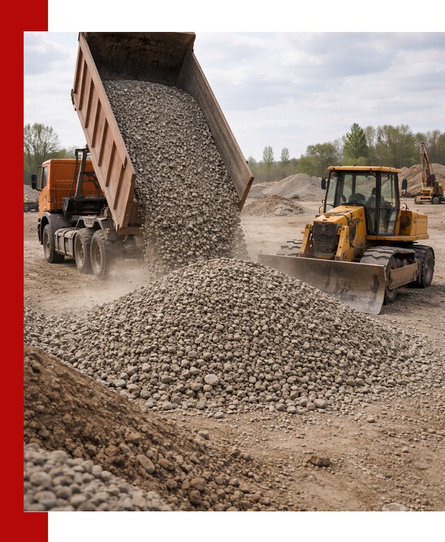 Доставка гравийного щебня фракции 40-70 в Тольятти