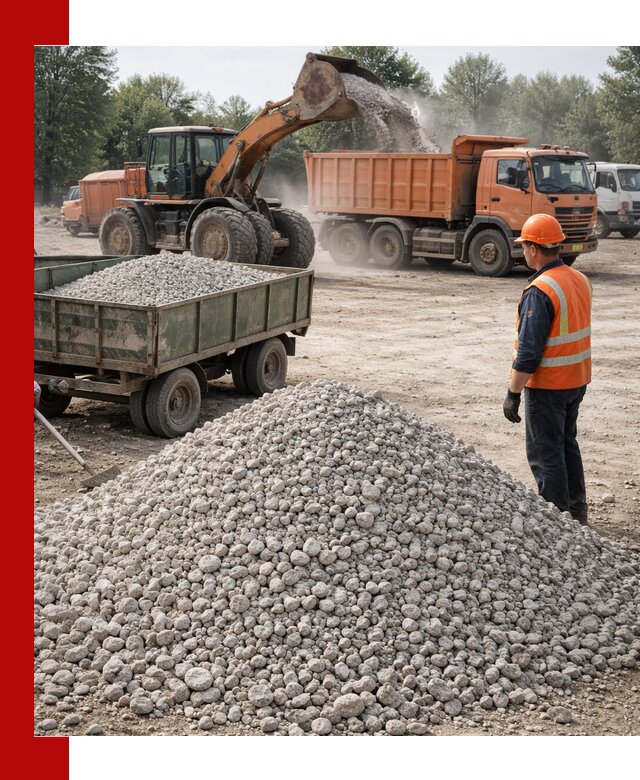 Доставка известнякового щебня фракция 20–40 в Тольятти