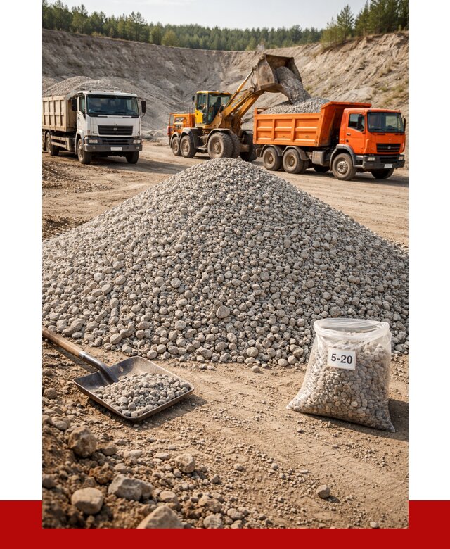 Доломитовый щебень фр. 5-20 в Тольятти от 4344 р. | ПРОНЕРУДТля