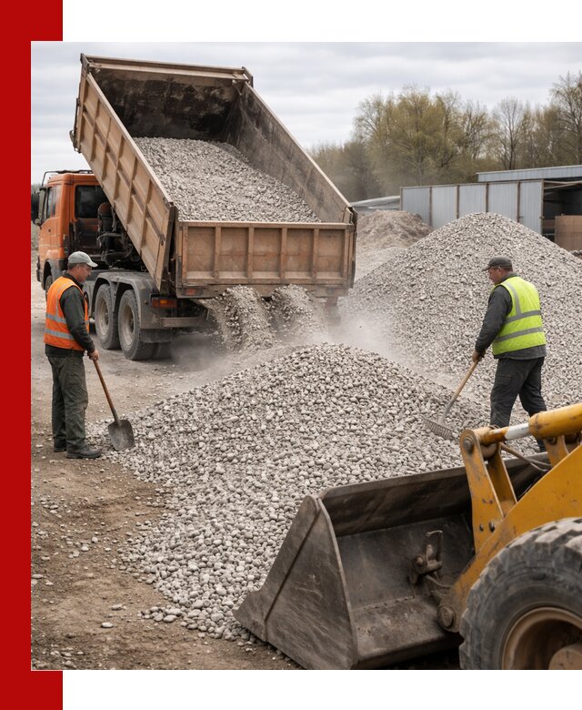 Доломитовый щебень фракции 5-20 с доставкой в Тольятти
