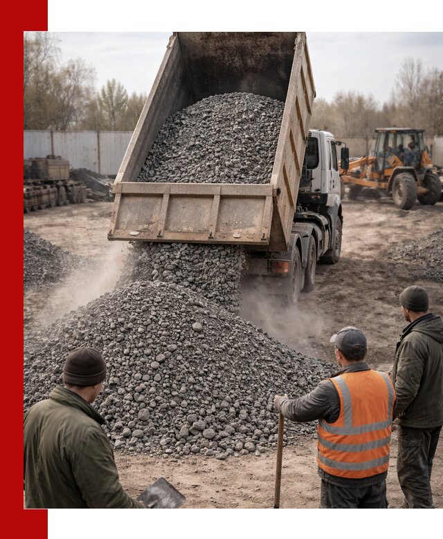 Доставка шлакового щебня в удобные сроки по выгодной цене в Тольятти