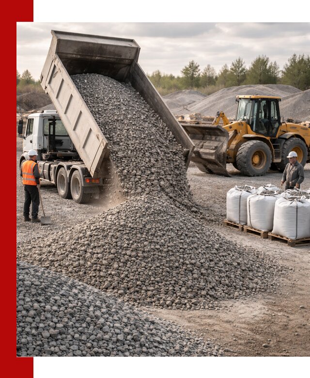 Бетонный щебень фракция 5–20 с доставкой в Тольятти