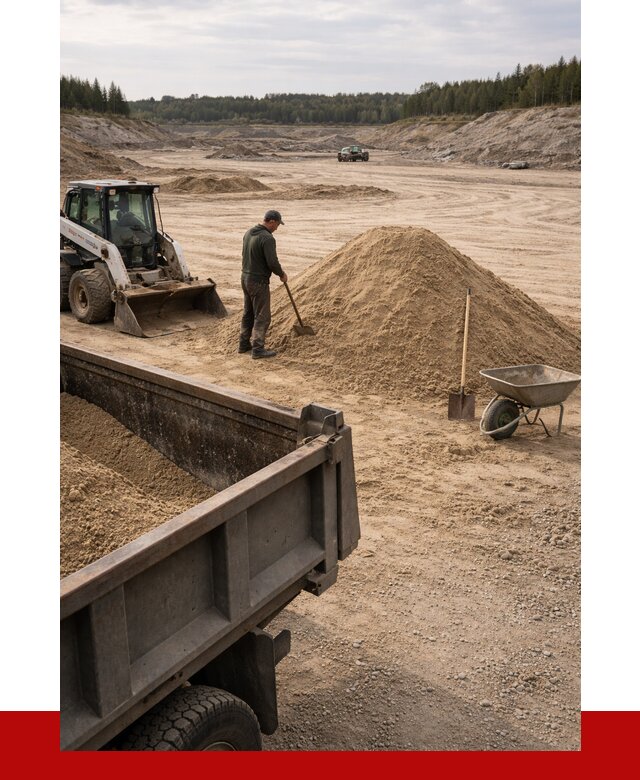 Карьерный песок среднезернистый в Тольятти, от 2275 р. ПРОНЕРУДТля