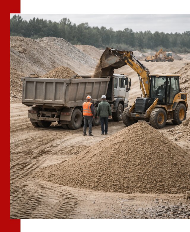 Карьерный среднезернистый песок с доставкой в Тольятти