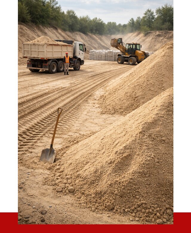 Карьерный песок мелкозернистый в Тольятти от 9308 р. | ПРОНЕРУДТля