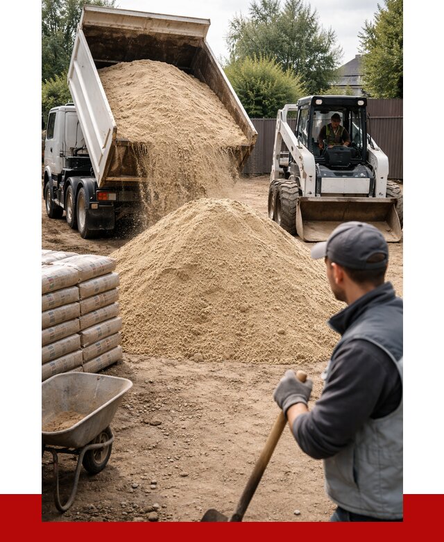 Мытый речной песок с доставкой в Тольятти от 1500 р. | ПРОНЕРУДТля