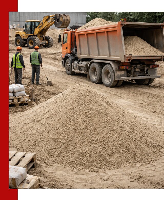 Доставка и продажа мытого речного песка в Тольятти