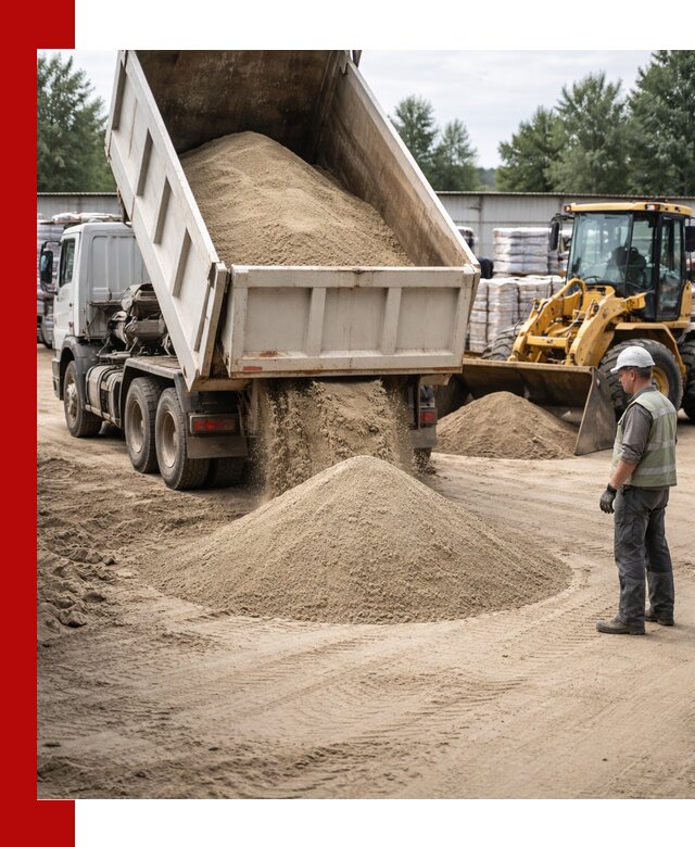 Поставка и доставка песка для бетона в Тольятти