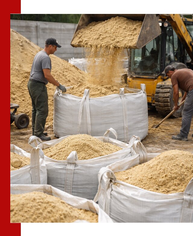 Поставка качественного песка для кладки в Тольятти