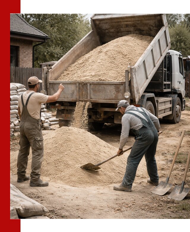 Песок для штукатурки с доставкой в Тольятти качественный и чистый