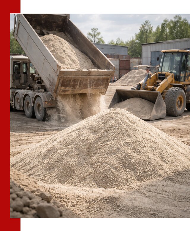 Кварцевый песок с доставкой в Тольятти для строительных работ