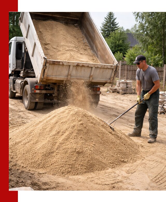 Доставка сухого песка самосвалами в Тольятти