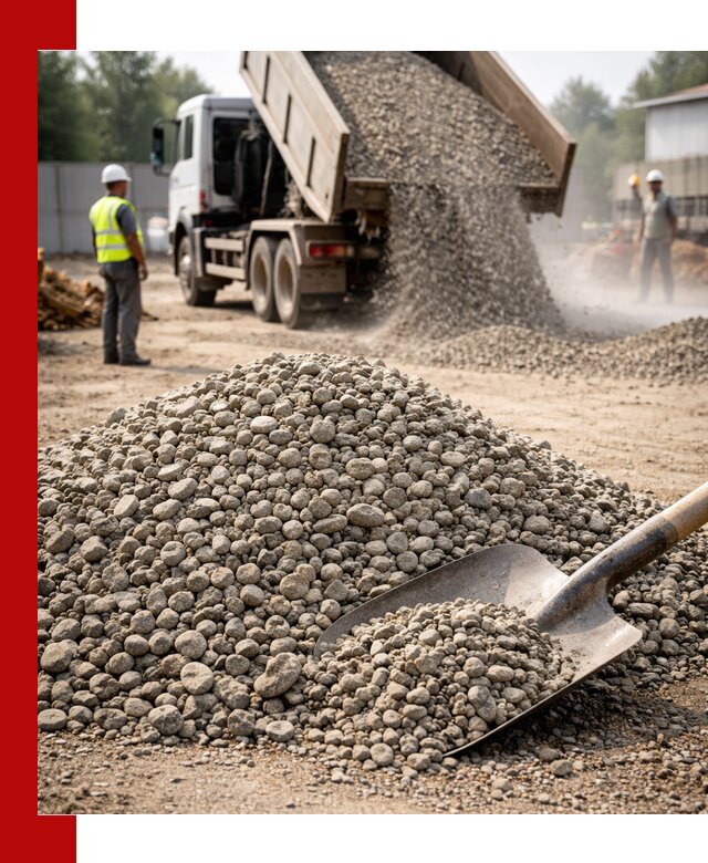 Доставка гравия фракции 20-40 в Тольятти с самосвалами