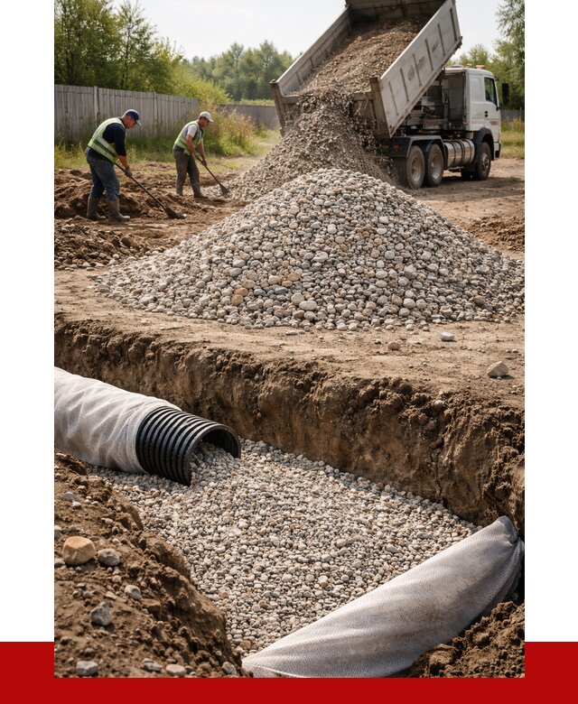 Гравий для дренажа в Тольятти от 2275 р., доставка ПРОНЕРУДТля