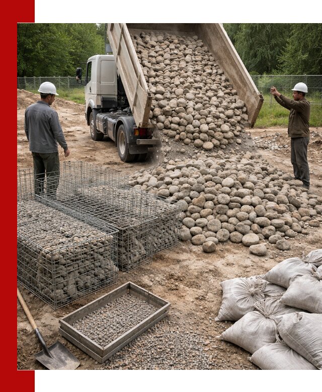 Камень для габионов фракция 70–151 в Тольятти