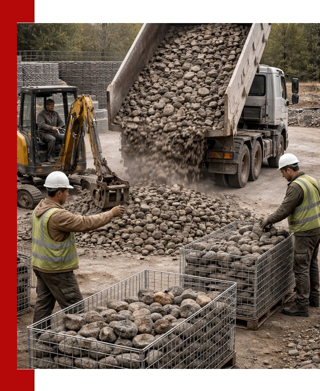 Камень для габионов фракция 100–201 в Тольятти