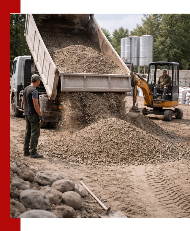 Доставка ПГС С3 в Тольятти самосвалами и миксерами