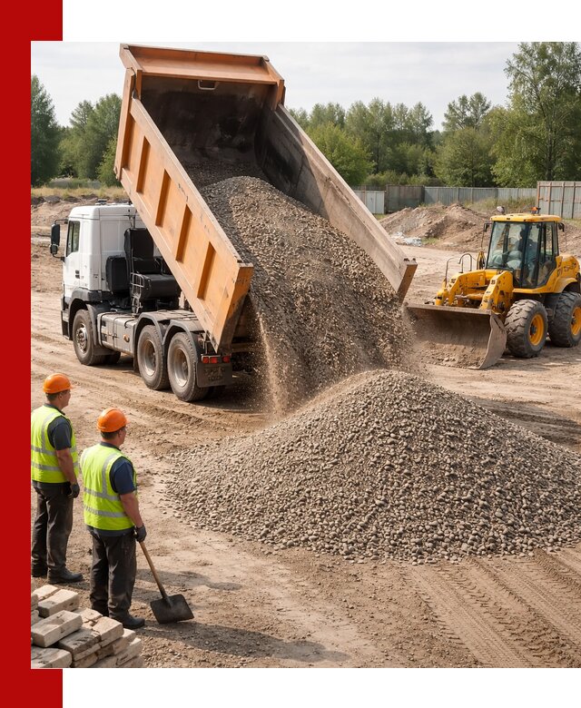 Доставка щебёночно-песчаной смеси ЩПС С7 в Тольятти