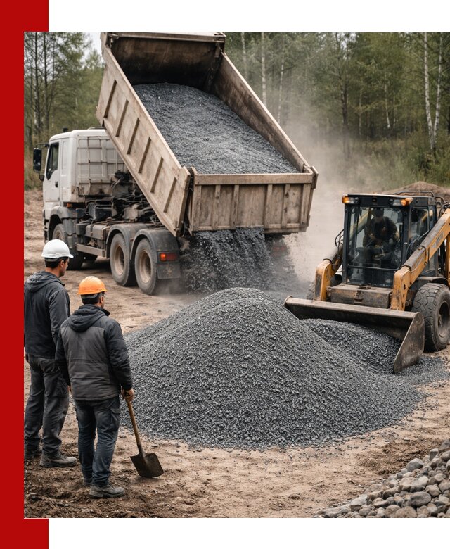 Гранитный отсев 0-5 с доставкой и разгрузкой в Тольятти