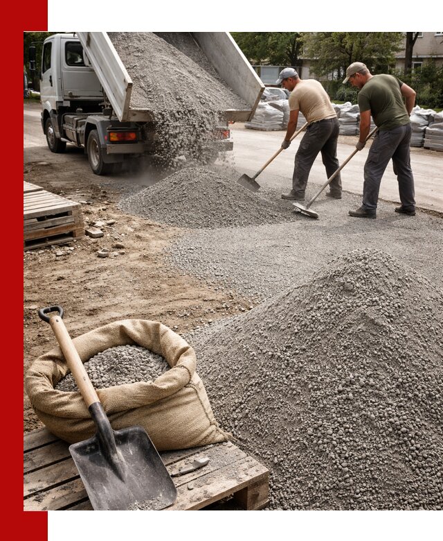 Отсев для тротуарной плитки в Тольятти — доставка и укладка