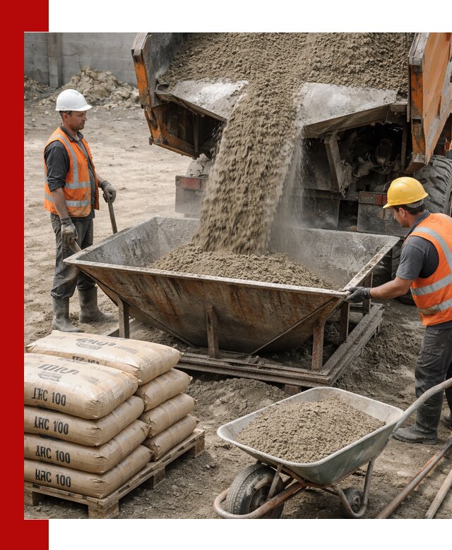 Доставка цементно-песчаной смеси М100 в Тольятти