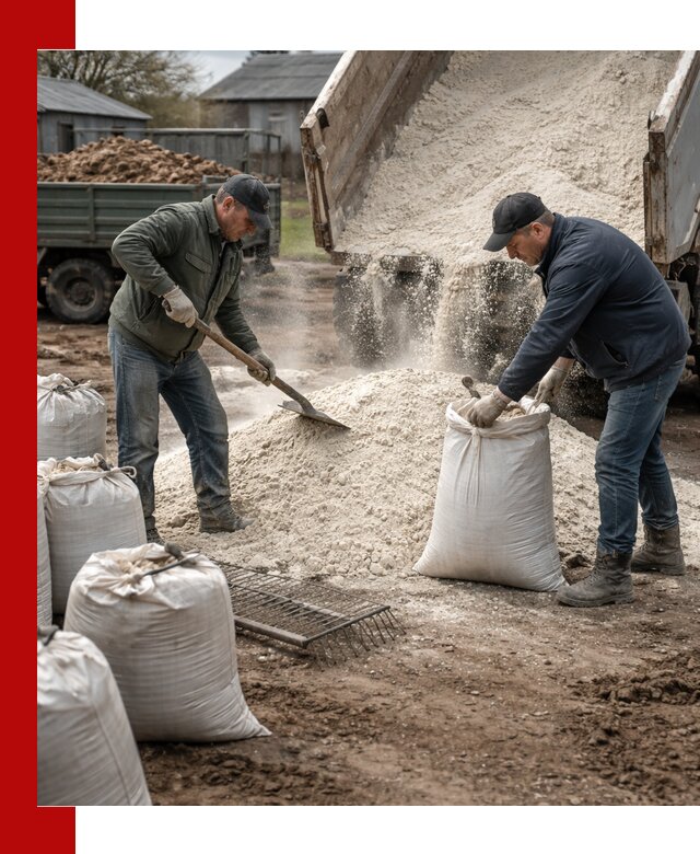 Доставка извести пушонки в Тольятти оптом и мелким оптом