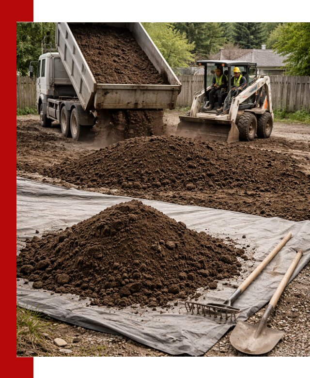Грунт для отсыпки участка с доставкой в Тольятти