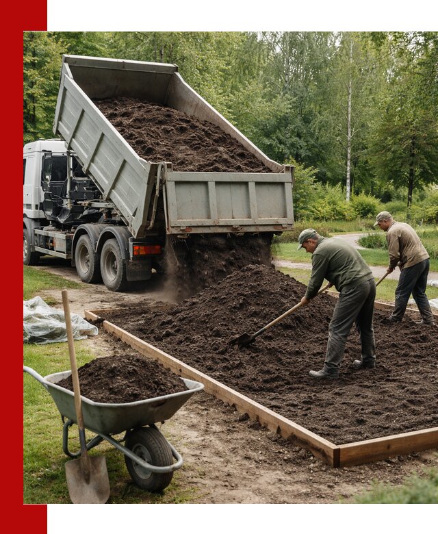 Доставка грунта для озеленения и благоустройства в Тольятти