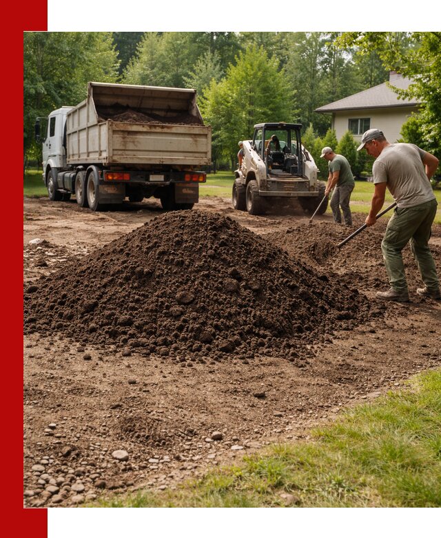 Доставка и укладка грунта для газона в Тольятти