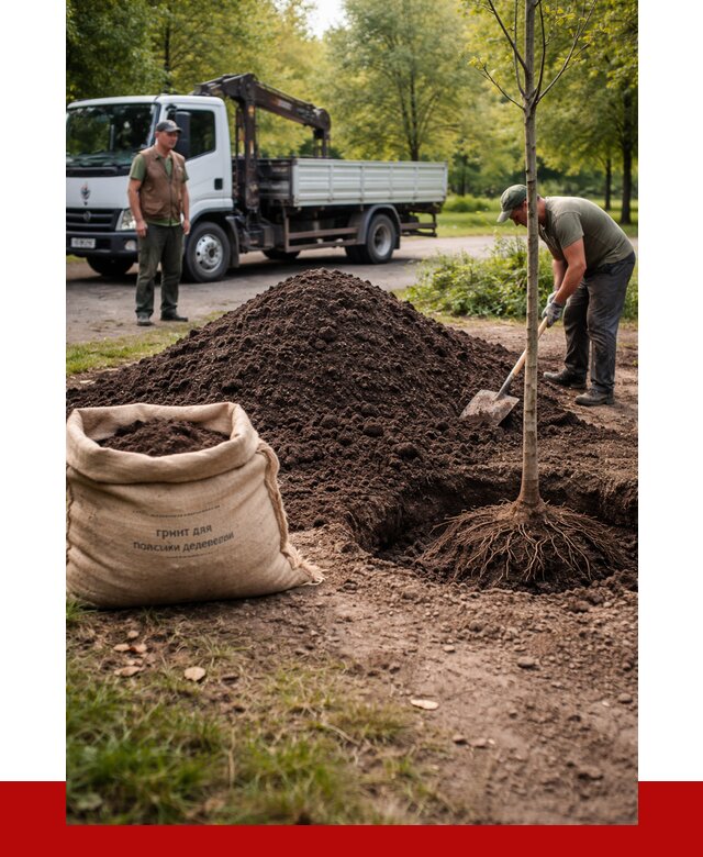 Грунт для посадки деревьев в Тольятти от 1241 р. | ПРОНЕРУДТля