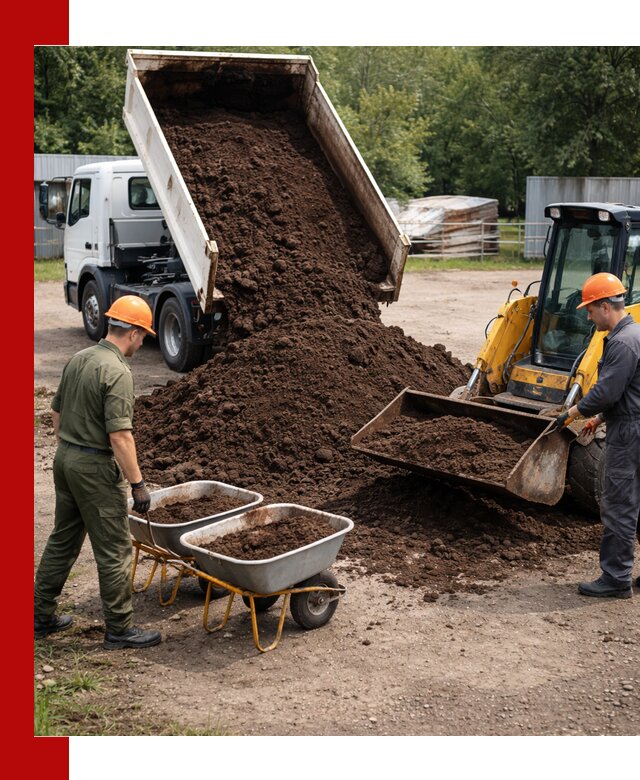 Доставка торфо-земляной смеси в Тольятти для огорода и ландшафта