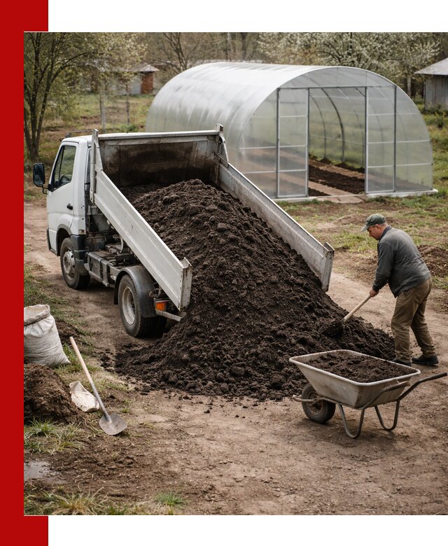 Чернозем для теплицы с доставкой в Тольятти