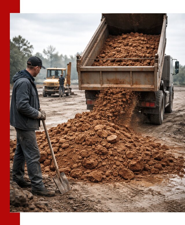Глина для засыпки в Тольятти с доставкой самосвалами