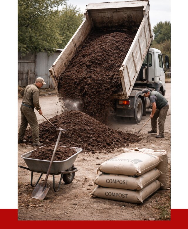 Купить компост в Тольятти от 4344 р. за куб с доставкой | ПРОНЕРУДТля