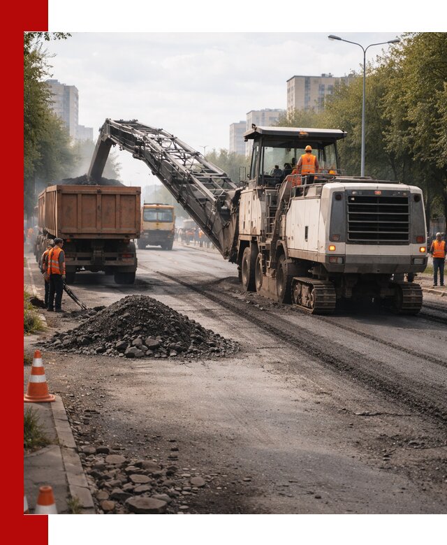Фрезерованный асфальт в Тольятти — удаление и вывоз старого покрытия