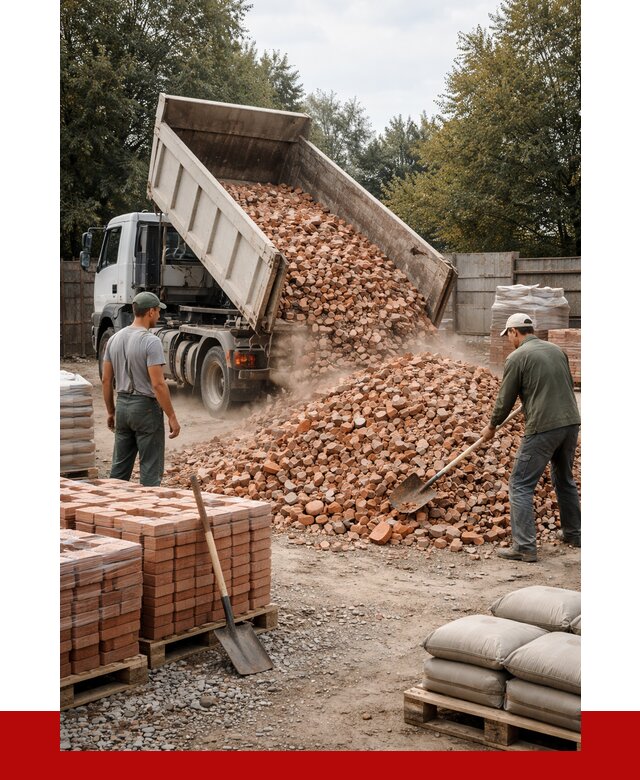 Бой кирпича в Тольятти с доставкой от 4344 руб/куб | ПРОНЕРУДТля