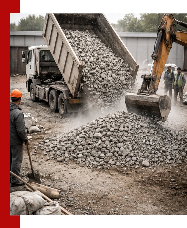 Доставка дробленого бетона в Тольятти оптом и в розницу