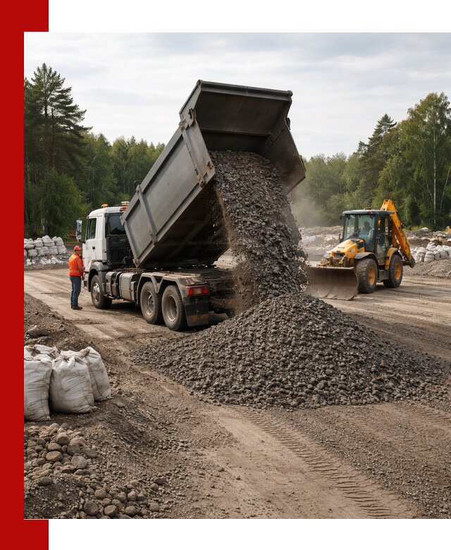 Доставка дробленого асфальта в Тольятти для дорожных работ