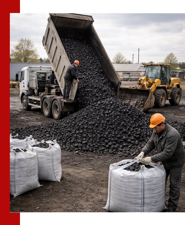 Доставка каменного угля в Тольятти оптом и в розницу