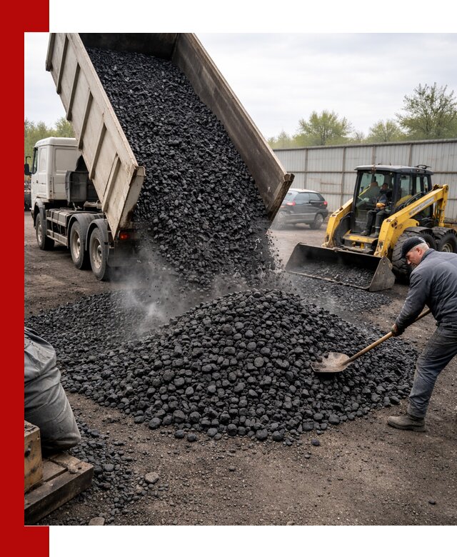 Доставка угля орех в Тольятти оптом и в розницу