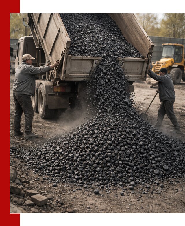 Доставка угля семечка самосвалами в Тольятти