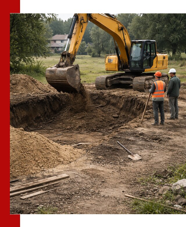 Рытье котлована под фундамент в Тольятти (быстро и недорого)