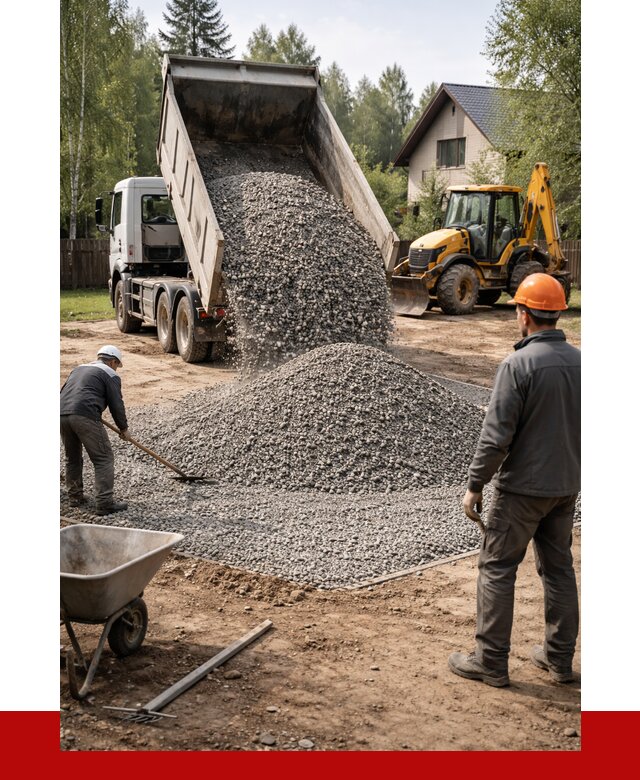 Отсыпка участка щебнем в Тольятти от 6722 р. ПРОНЕРУДТля