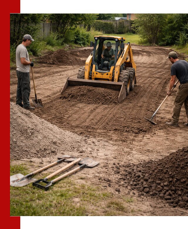 Планировка участка грунтом с вывозом и доставкой в Тольятти