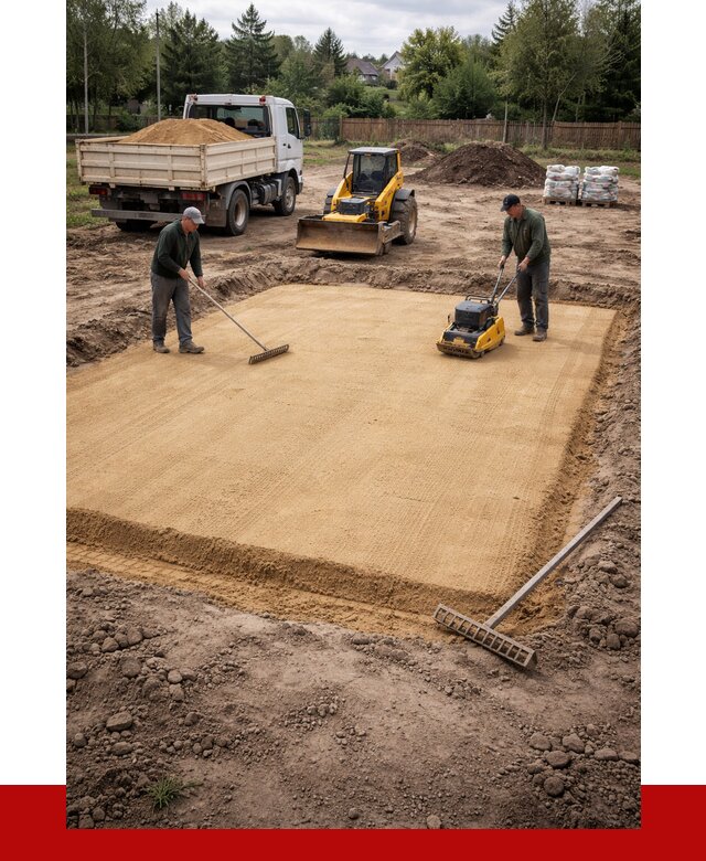 Устройство песчаной подушки в Тольятти от 4654 р. ПРОНЕРУДТля