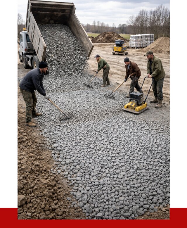 Устройство щебеночной подушки в Тольятти от 4654 р. ПРОНЕРУДТля
